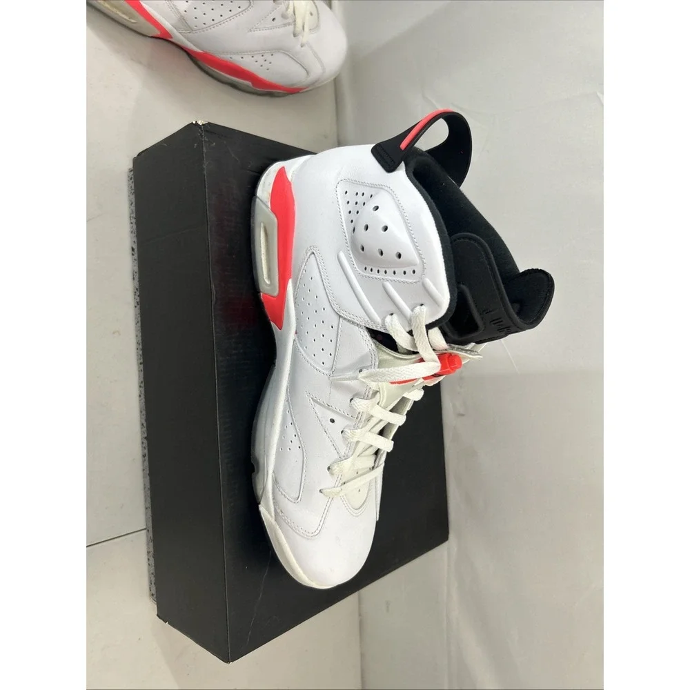Nike Air Jordan 6 Retro White Infrared 2014 384664-123 With Box Size 12